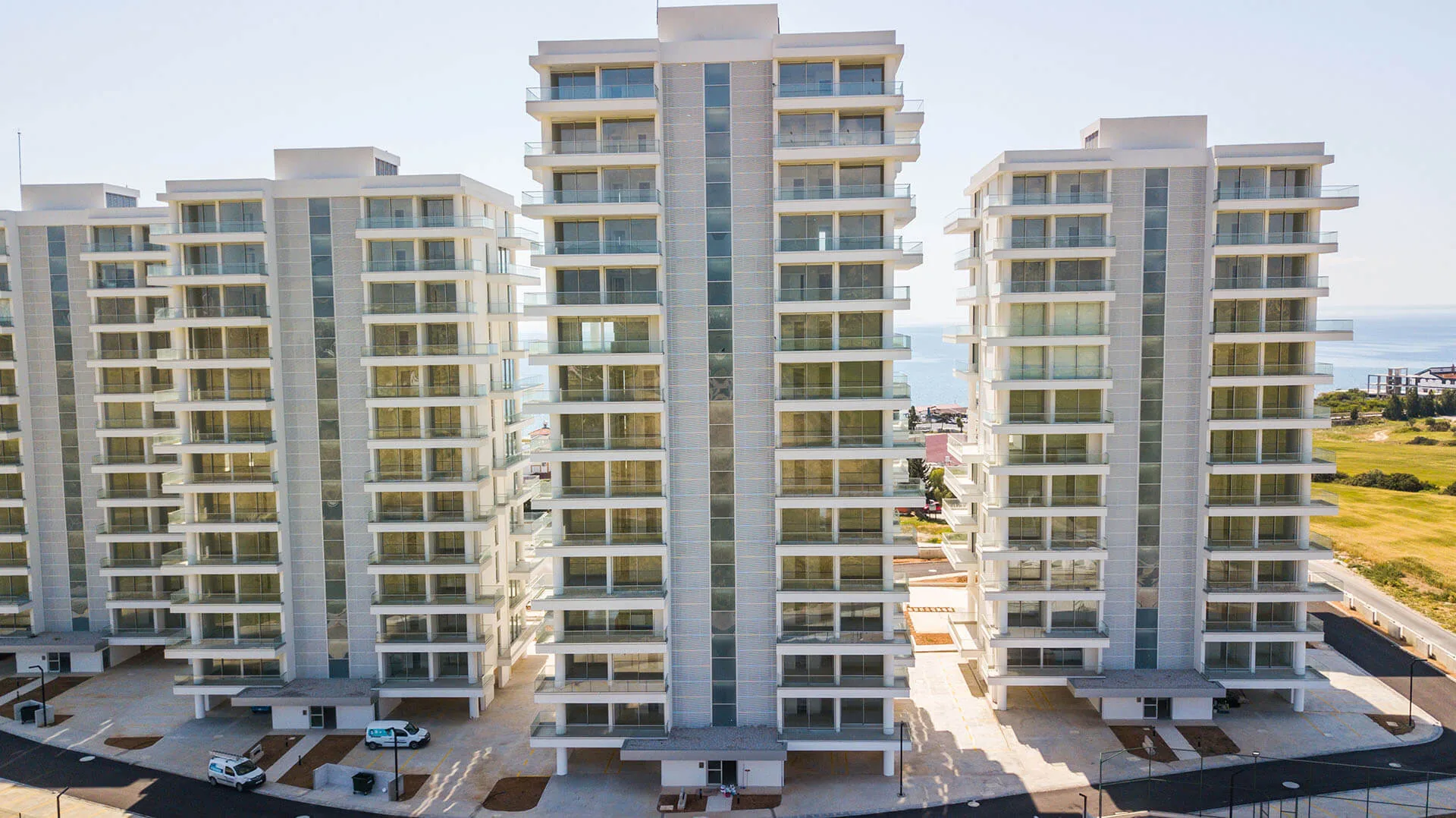 Abelia Residence buildings from the front