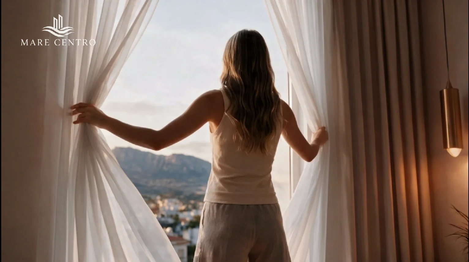 The mountain view from a Centro Mare apartment