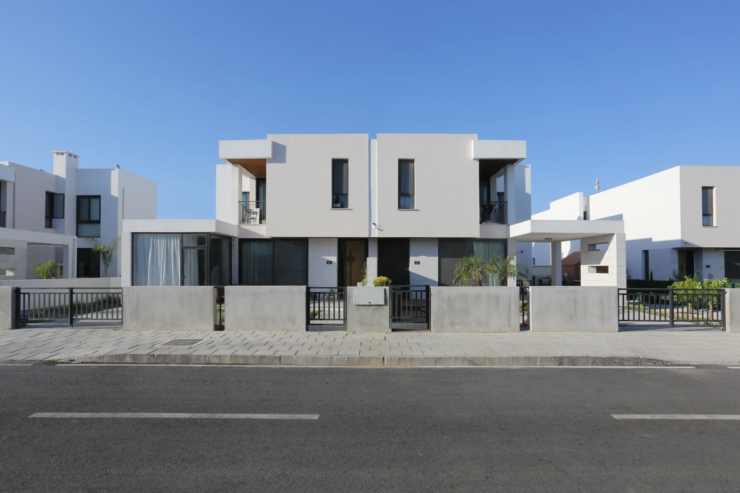 Cordia Twins homes along the street