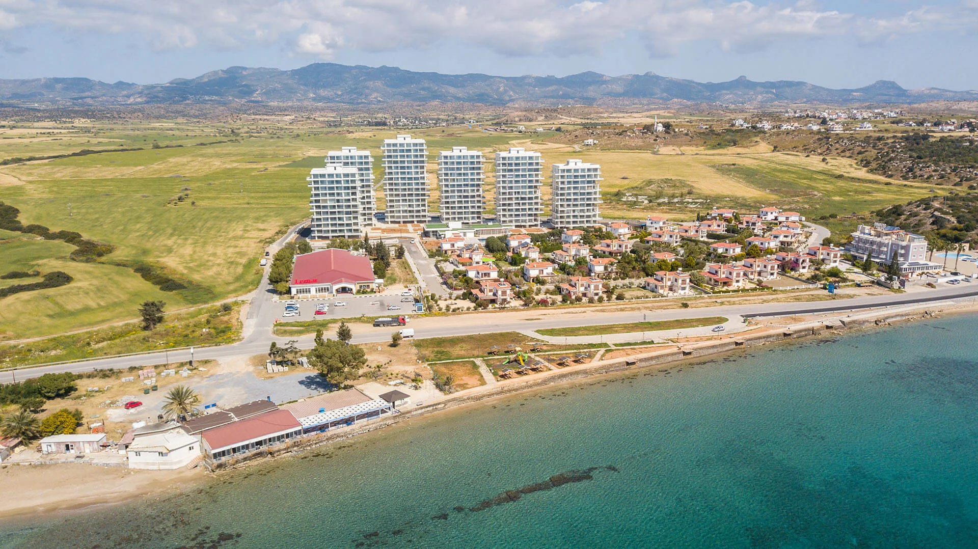 Abelia development above the bay in North Cyprus