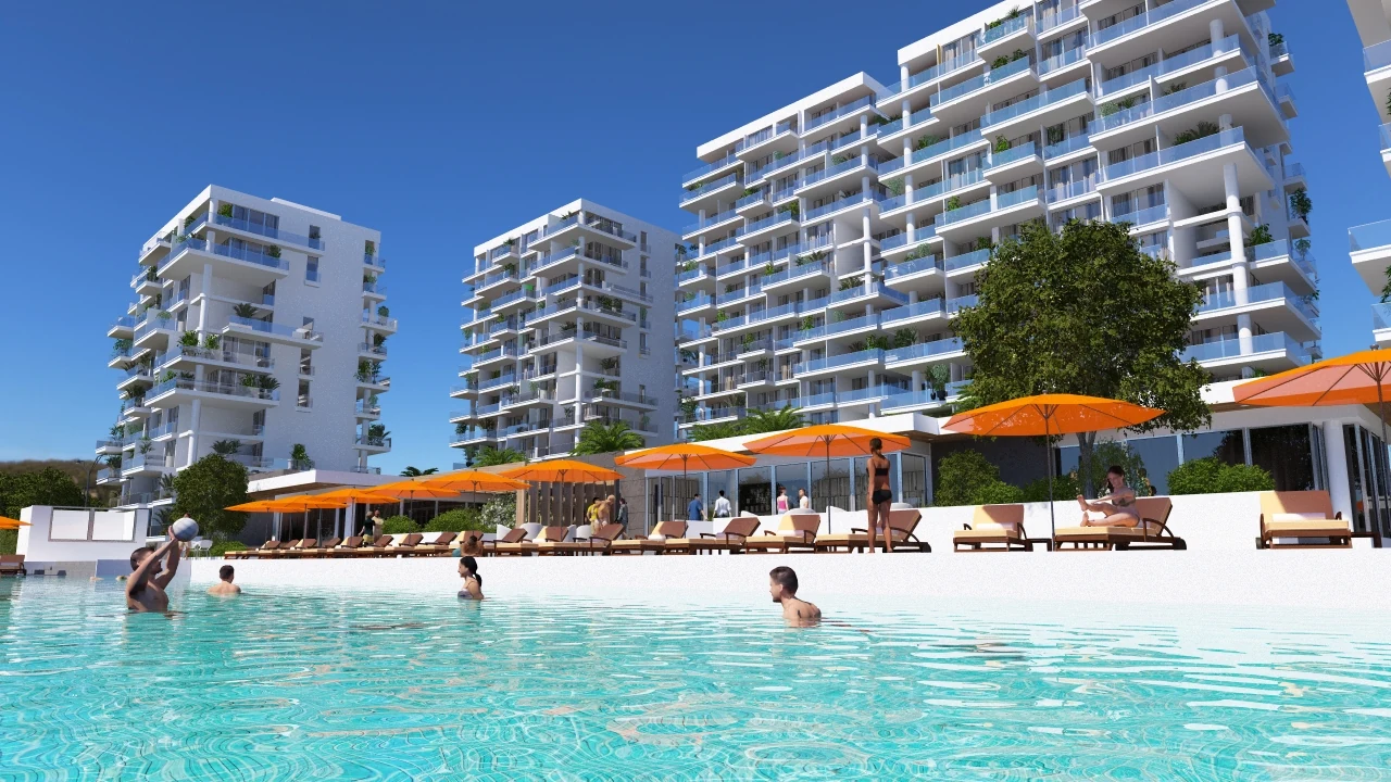 Levent apartments and pool