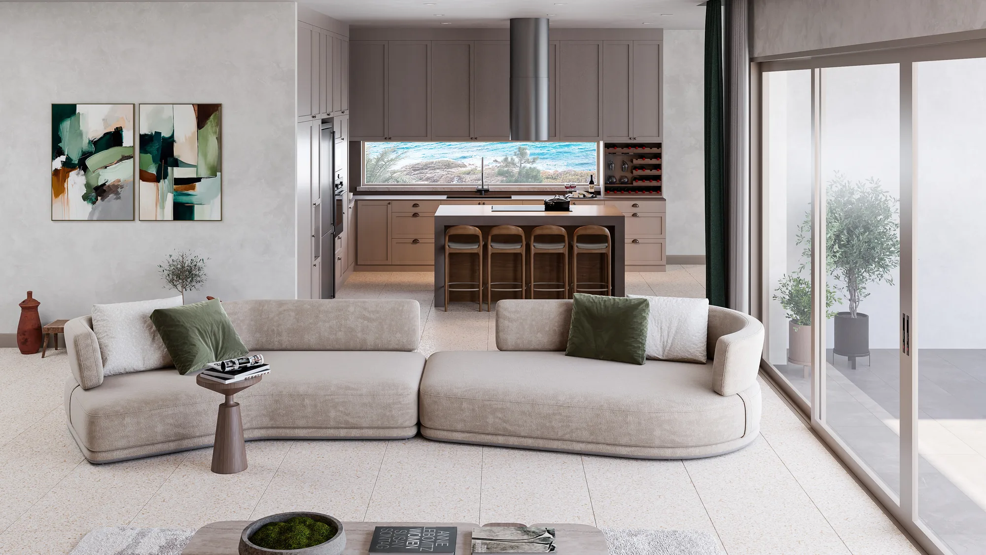 4+1 Villa A, Living room