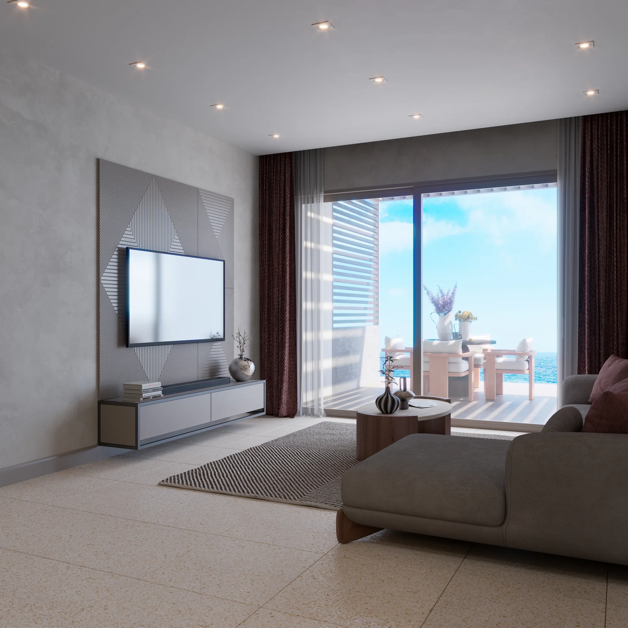 1+1 Terrace, Living area