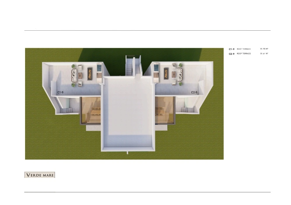 2+1 Penthouse, Roof terrace plan
