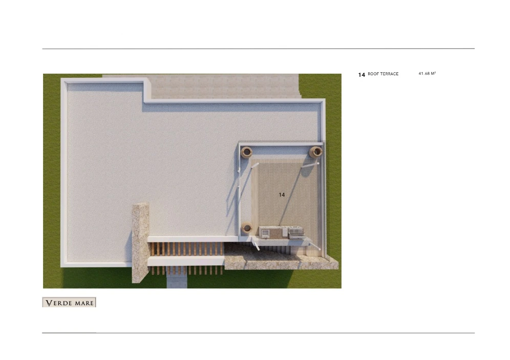3+1 Villa, Roof terrace plan